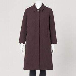 Canali Rain & Wind Tech Trench Coat Mens US 46 XXL Brown Quiet Luxury‎ Classic